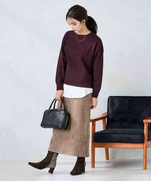 a.v.v / アー・ヴェ・ヴェ ニット・セーター | 【2点セット】クロップドニット&ベーシックブラウス | 詳細1