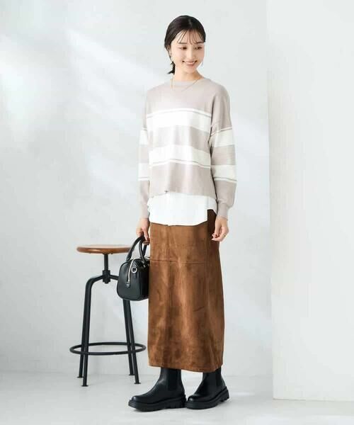 a.v.v / アー・ヴェ・ヴェ ニット・セーター | 【2点セット】クロップドニット&ベーシックブラウス | 詳細12