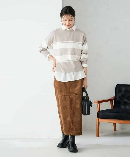 a.v.v / アー・ヴェ・ヴェ ニット・セーター | 【2点セット】クロップドニット&ベーシックブラウス | 詳細14