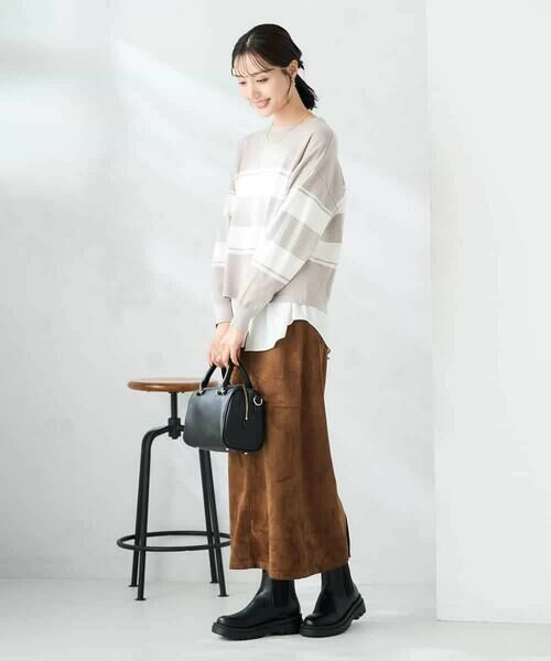 a.v.v / アー・ヴェ・ヴェ ニット・セーター | 【2点セット】クロップドニット&ベーシックブラウス | 詳細15