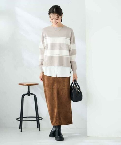a.v.v / アー・ヴェ・ヴェ ニット・セーター | 【2点セット】クロップドニット&ベーシックブラウス | 詳細16