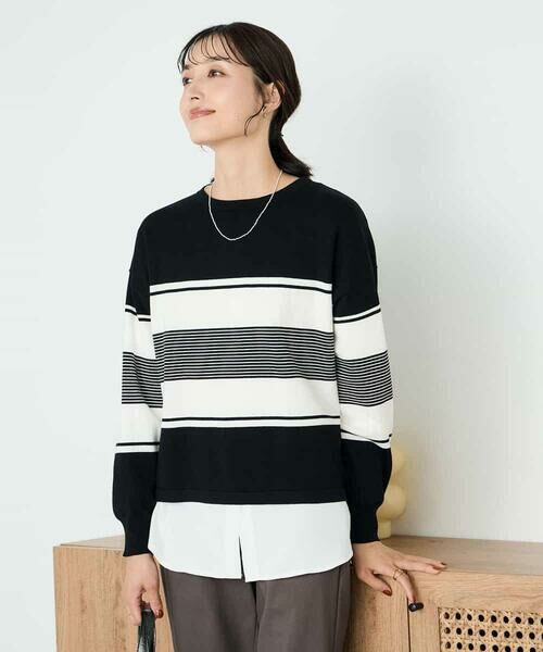 a.v.v / アー・ヴェ・ヴェ ニット・セーター | 【2点セット】クロップドニット&ベーシックブラウス | 詳細19