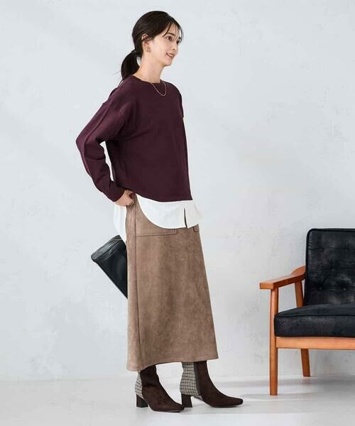 a.v.v / アー・ヴェ・ヴェ ニット・セーター | 【2点セット】クロップドニット&ベーシックブラウス | 詳細3