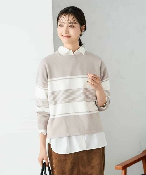 a.v.v / アー・ヴェ・ヴェ ニット・セーター | 【2点セット】クロップドニット&ベーシックブラウス | 詳細5