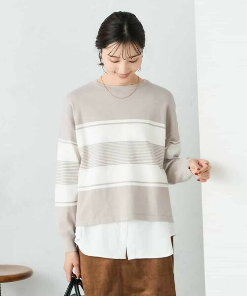 a.v.v / アー・ヴェ・ヴェ ニット・セーター | 【2点セット】クロップドニット&ベーシックブラウス | 詳細8