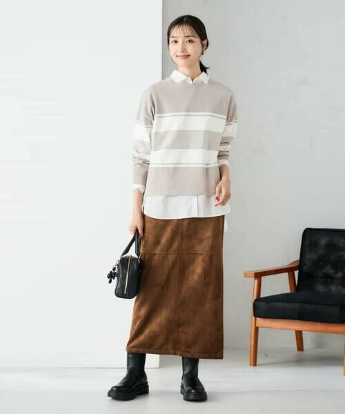 a.v.v / アー・ヴェ・ヴェ ニット・セーター | 【2点セット】クロップドニット&ベーシックブラウス | 詳細9