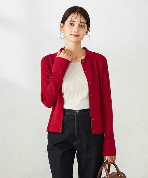 a.v.v / アー・ヴェ・ヴェ ニット・セーター | 襟付きリブニット | 詳細1