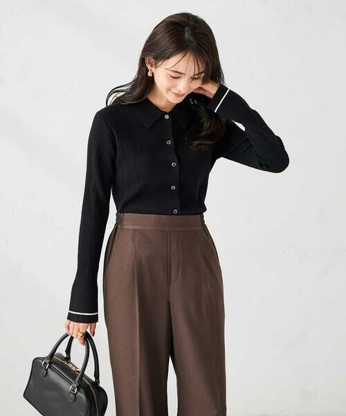 a.v.v / アー・ヴェ・ヴェ ニット・セーター | 襟付きリブニット | 詳細16