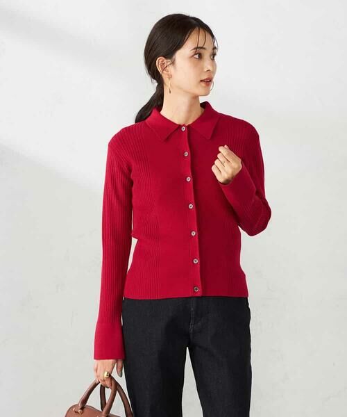 a.v.v / アー・ヴェ・ヴェ ニット・セーター | 襟付きリブニット | 詳細2