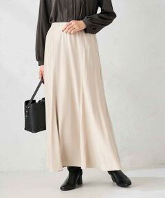 a.v.v / アー・ヴェ・ヴェ ロング・マキシ丈スカート | 【マシンウォッシャブル】セミフレアスカート