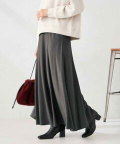 a.v.v / アー・ヴェ・ヴェ ロング・マキシ丈スカート | 【マシンウォッシャブル】セミフレアスカート