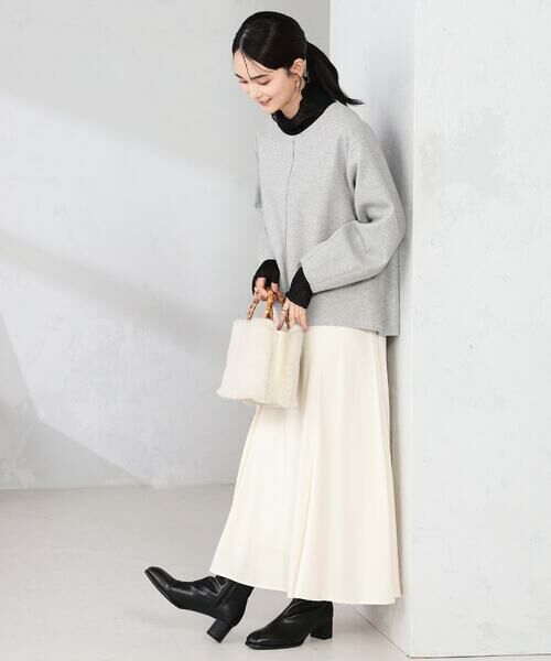 a.v.v / アー・ヴェ・ヴェ ロング・マキシ丈スカート | 【マシンウォッシャブル】セミフレアスカート | 詳細10