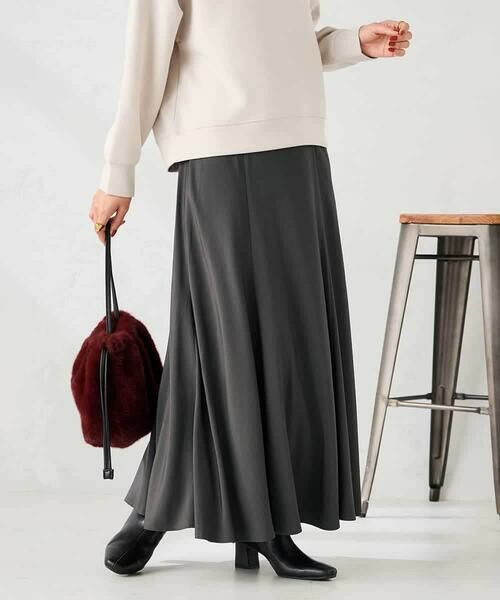 a.v.v / アー・ヴェ・ヴェ ロング・マキシ丈スカート | 【マシンウォッシャブル】セミフレアスカート | 詳細16