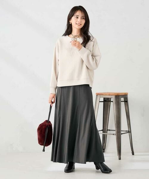 a.v.v / アー・ヴェ・ヴェ ロング・マキシ丈スカート | 【マシンウォッシャブル】セミフレアスカート | 詳細18