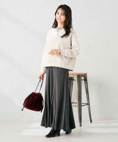 a.v.v / アー・ヴェ・ヴェ ロング・マキシ丈スカート | 【マシンウォッシャブル】セミフレアスカート | 詳細21
