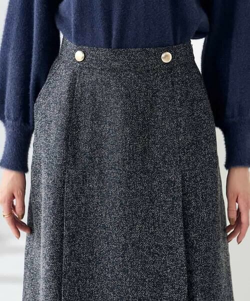 a.v.v / アー・ヴェ・ヴェ ロング・マキシ丈スカート | ツイード調裾フリンジAラインスカート | 詳細19