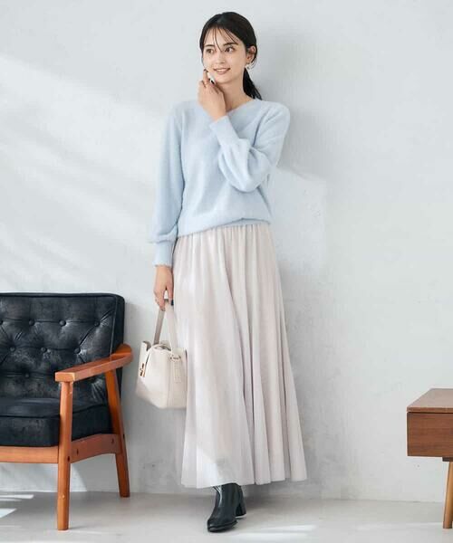 a.v.v / アー・ヴェ・ヴェ ロング・マキシ丈スカート | 【洗える】チュールフレアスカート | 詳細6