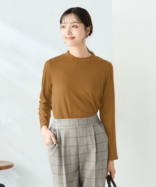 a.v.v / アー・ヴェ・ヴェ カットソー | プチハイネックテレコカットソー(マスタード)