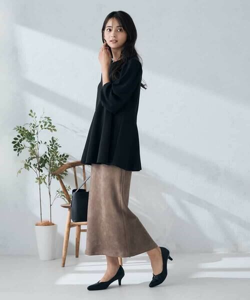 a.v.v / アー・ヴェ・ヴェ カットソー | 【WEB限定】シフォンスリーブペプラムトップス | 詳細12