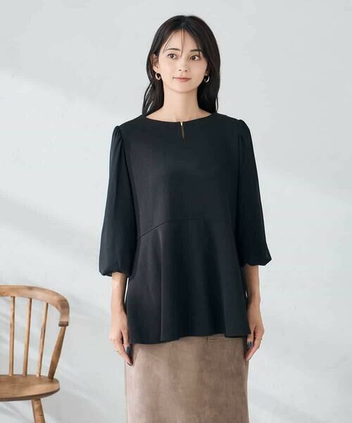 a.v.v / アー・ヴェ・ヴェ カットソー | 【WEB限定】シフォンスリーブペプラムトップス | 詳細14