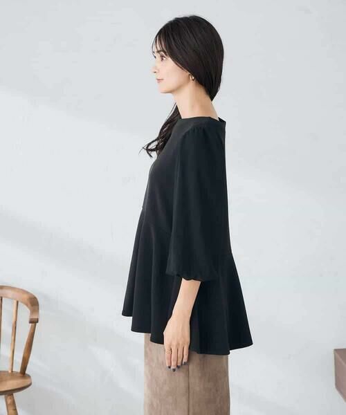 a.v.v / アー・ヴェ・ヴェ カットソー | 【WEB限定】シフォンスリーブペプラムトップス | 詳細15