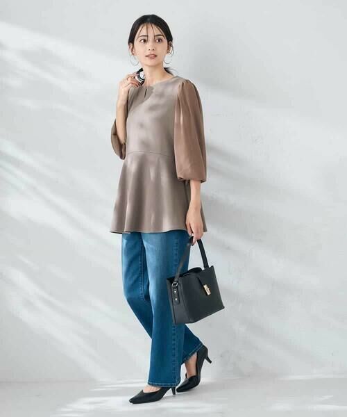 a.v.v / アー・ヴェ・ヴェ カットソー | 【WEB限定】シフォンスリーブペプラムトップス | 詳細6