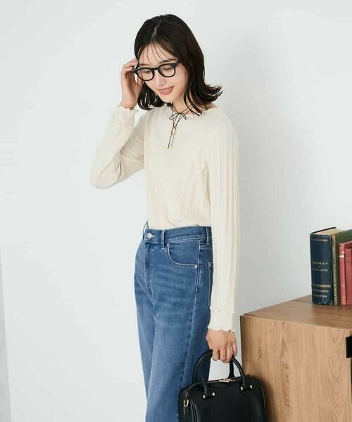 a.v.v / アー・ヴェ・ヴェ カットソー | ボートネックラメトップス | 詳細1