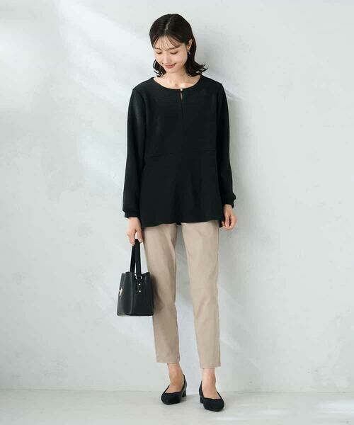 a.v.v / アー・ヴェ・ヴェ カットソー | 千鳥ジャガードペプラムトップス | 詳細11