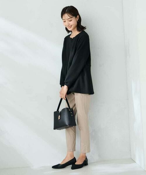 a.v.v / アー・ヴェ・ヴェ カットソー | 千鳥ジャガードペプラムトップス | 詳細13