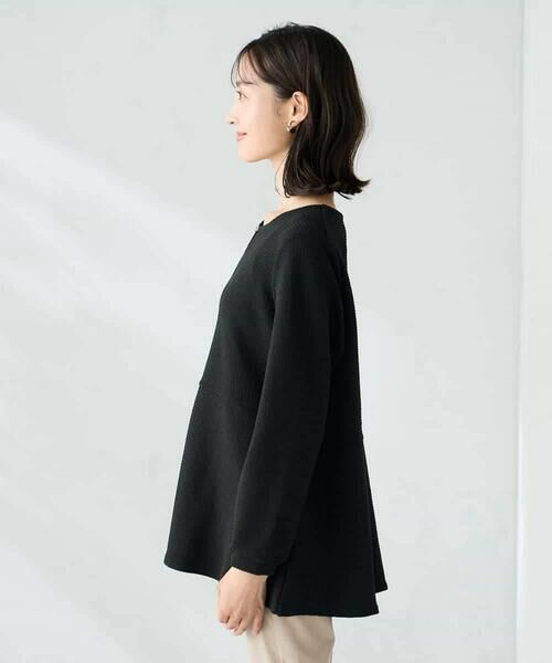 a.v.v / アー・ヴェ・ヴェ カットソー | 千鳥ジャガードペプラムトップス | 詳細15