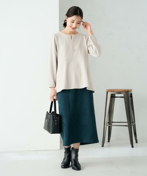 a.v.v / アー・ヴェ・ヴェ カットソー | 千鳥ジャガードペプラムトップス | 詳細7