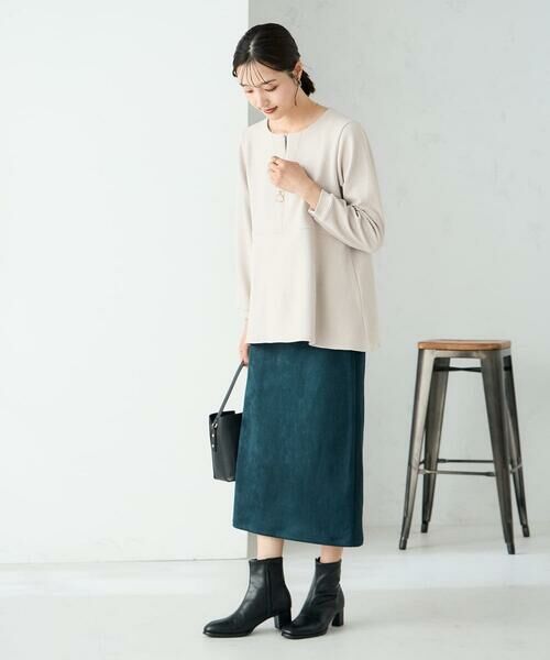 a.v.v / アー・ヴェ・ヴェ カットソー | 千鳥ジャガードペプラムトップス | 詳細8