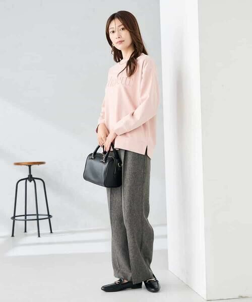 a.v.v / アー・ヴェ・ヴェ チノ・ワークパンツ | 【マシンウォッシャブル】ツイード調ストレートパンツ | 詳細15