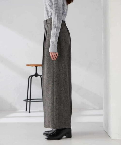 a.v.v / アー・ヴェ・ヴェ その他パンツ | 【マシンウォッシャブル/雑誌InRed(宝島社)12月号掲載】ツイード調ワイドパンツ | 詳細16
