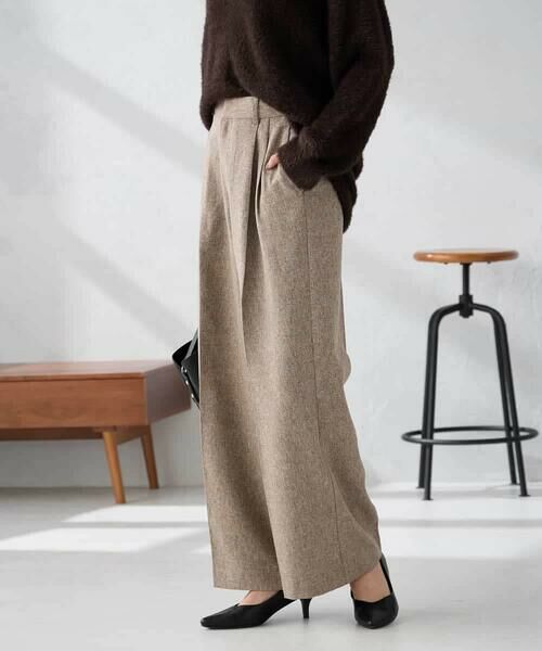 a.v.v / アー・ヴェ・ヴェ その他パンツ | 【マシンウォッシャブル/雑誌InRed(宝島社)12月号掲載】ツイード調ワイドパンツ | 詳細2