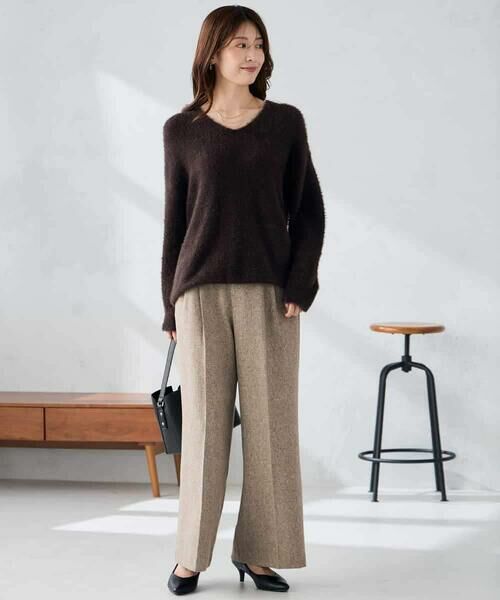a.v.v / アー・ヴェ・ヴェ その他パンツ | 【マシンウォッシャブル/雑誌InRed(宝島社)12月号掲載】ツイード調ワイドパンツ | 詳細7