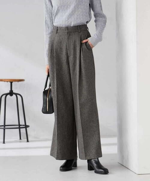 a.v.v / アー・ヴェ・ヴェ その他パンツ | 【マシンウォッシャブル/雑誌InRed(宝島社)12月号掲載】ツイード調ワイドパンツ | 詳細9