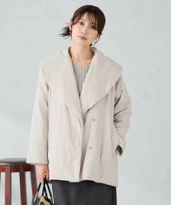 a.v.v / アー・ヴェ・ヴェ ステンカラーコート | ショールカラー中綿コート