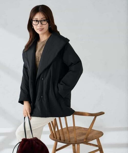 a.v.v / アー・ヴェ・ヴェ ステンカラーコート | ショールカラー中綿コート | 詳細12