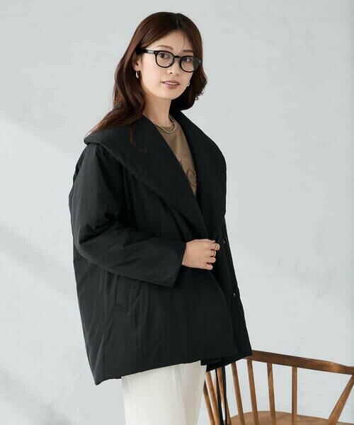 a.v.v / アー・ヴェ・ヴェ ステンカラーコート | ショールカラー中綿コート | 詳細13