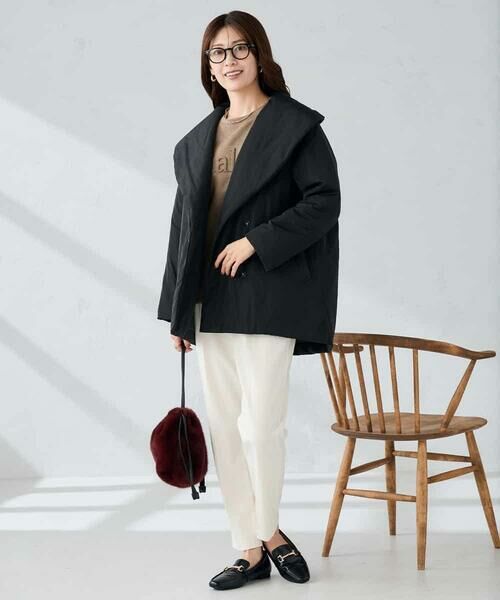 a.v.v / アー・ヴェ・ヴェ ステンカラーコート | ショールカラー中綿コート | 詳細16