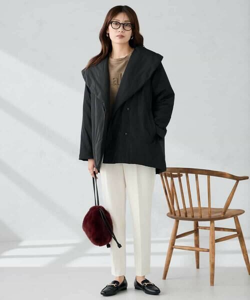 a.v.v / アー・ヴェ・ヴェ ステンカラーコート | ショールカラー中綿コート | 詳細18