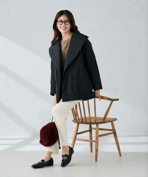 a.v.v / アー・ヴェ・ヴェ ステンカラーコート | ショールカラー中綿コート | 詳細19