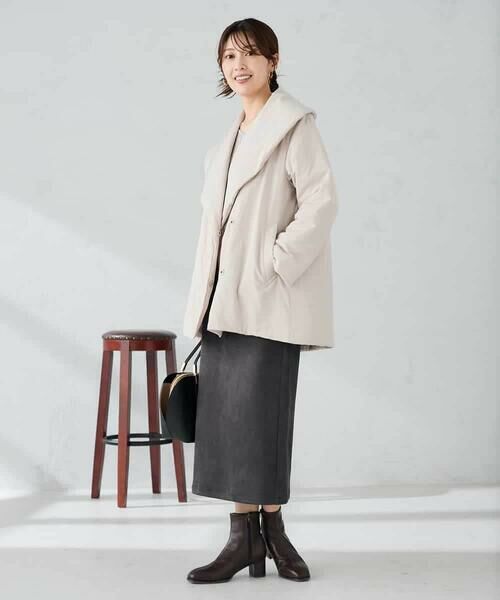 a.v.v / アー・ヴェ・ヴェ ステンカラーコート | ショールカラー中綿コート | 詳細8
