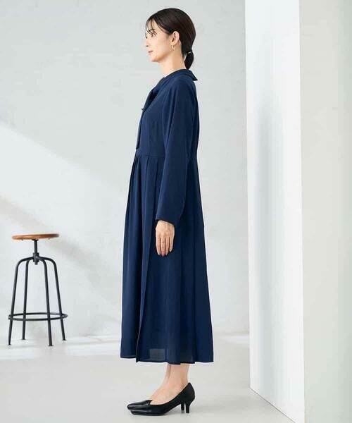 a.v.v / アー・ヴェ・ヴェ ロング・マキシ丈ワンピース | 【洗える/WEB限定】ボウタイタックワンピース | 詳細11