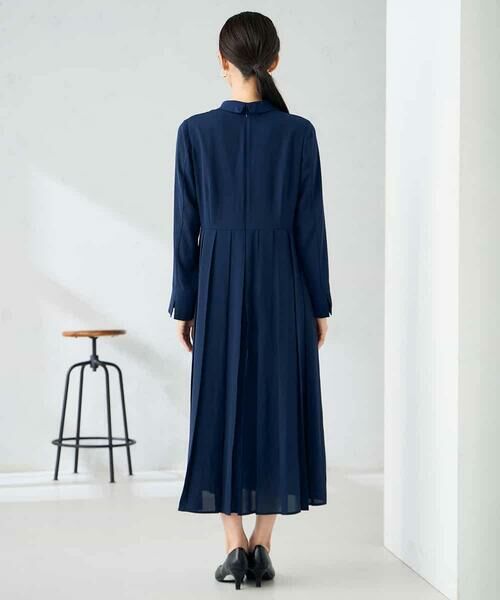 a.v.v / アー・ヴェ・ヴェ ロング・マキシ丈ワンピース | 【洗える/WEB限定】ボウタイタックワンピース | 詳細12