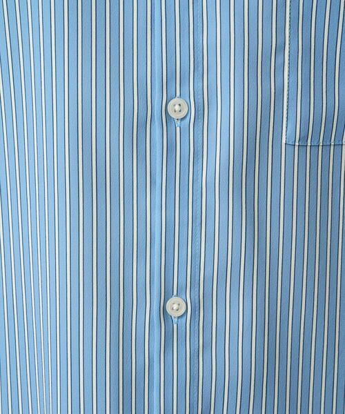 a.v.v / アー・ヴェ・ヴェ シャツ・ブラウス | 【イージーケア/ストレッチ】ストライププリントバンドカラーシャツ【洗濯機で洗える】 | 詳細6