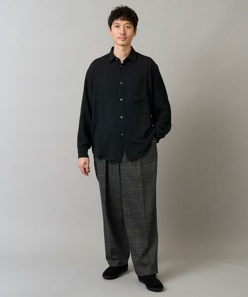 a.v.v / アー・ヴェ・ヴェ シャツ・ブラウス | ワッシャーストレッチワイドシルエットシャツ | 詳細1