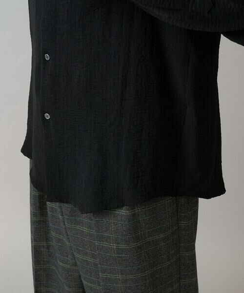 a.v.v / アー・ヴェ・ヴェ シャツ・ブラウス | ワッシャーストレッチワイドシルエットシャツ | 詳細14