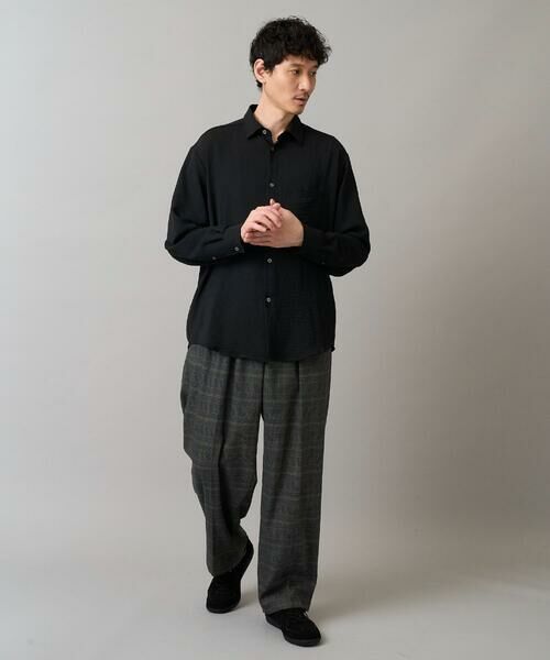 a.v.v / アー・ヴェ・ヴェ シャツ・ブラウス | ワッシャーストレッチワイドシルエットシャツ | 詳細2